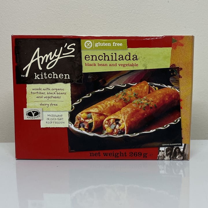 photo of Amy’s Kitchen Enchilada (Black Bean and Vegetable) shared by @veganadam on  02 May 2022 - review