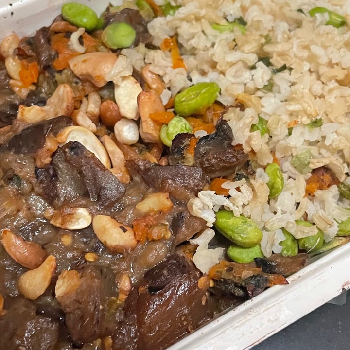 photo of Mindful Chef Miso aubergine with edamame shared by @kaythevegan on  06 Jul 2021 - review