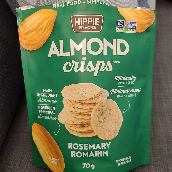 photo of Hippie Snacks Almond crisps shared by @clauvarajao on  22 Apr 2022 - review