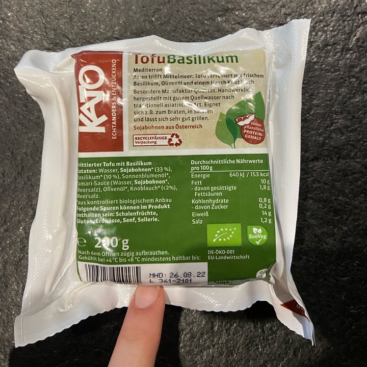 review photo of Kato Tofu Basilikum shared by @vittory on 16 Apr 2022 - review