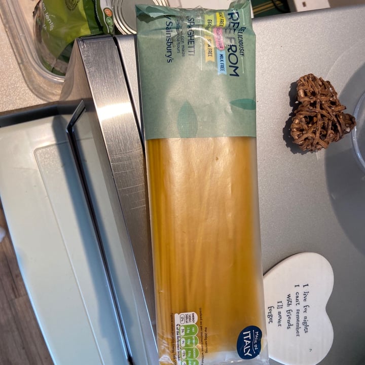 photo of Sainsbury's Spaghetti shared by @lewthevegan on  05 Jun 2020 - review