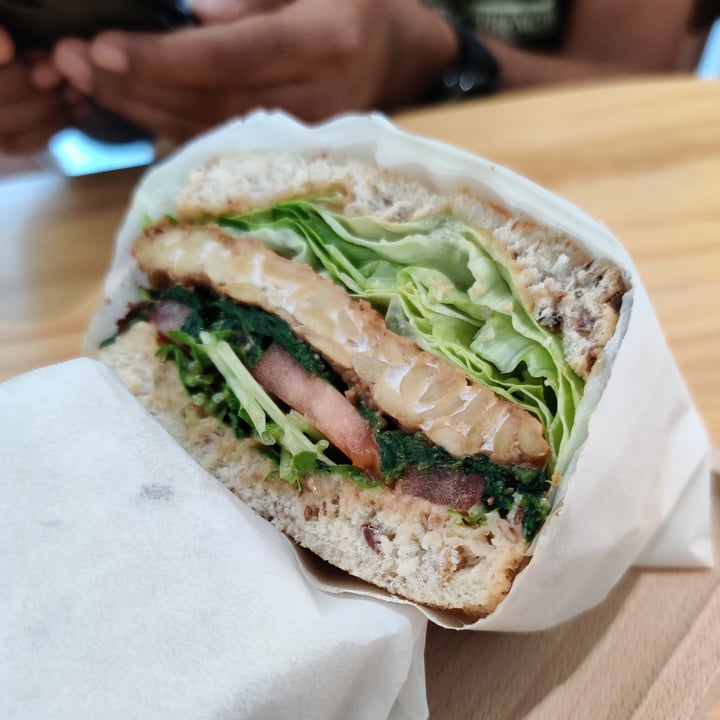 photo of Lilac Oak Peanut tempeh sandwich shared by @fourdollars on  01 May 2022 - review