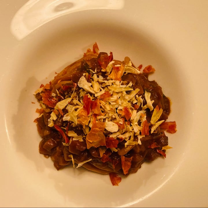 review photo of Capra e Cavoli vegetariano, vegano e pesce Pici con ragù vegano shared by @federicathewitch on 20 Jul 2022 - review