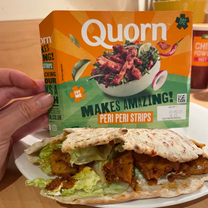photo of Quorn Peri peri strips shared by @plantana on  23 Apr 2021 - review