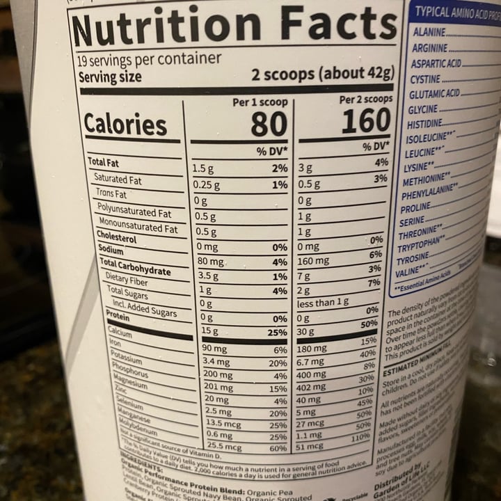 review photo of Garden of Life Organic plant-based protein shared by @matt87 on 04 Dec 2022 - review