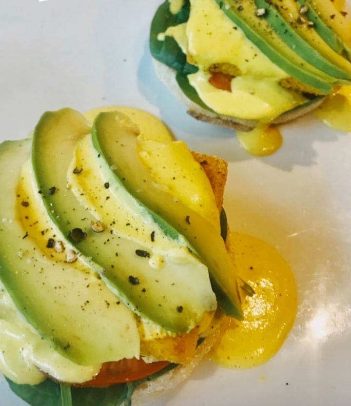 photo of saVeg Cafe Eggs Benedict- vegan shared by @lifewithzandra on  01 Oct 2019 - review