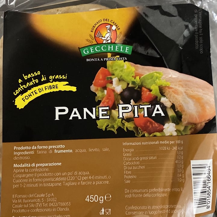 photo of Gecchele Pane pita shared by @mariapiadig on  05 Dec 2021 - review