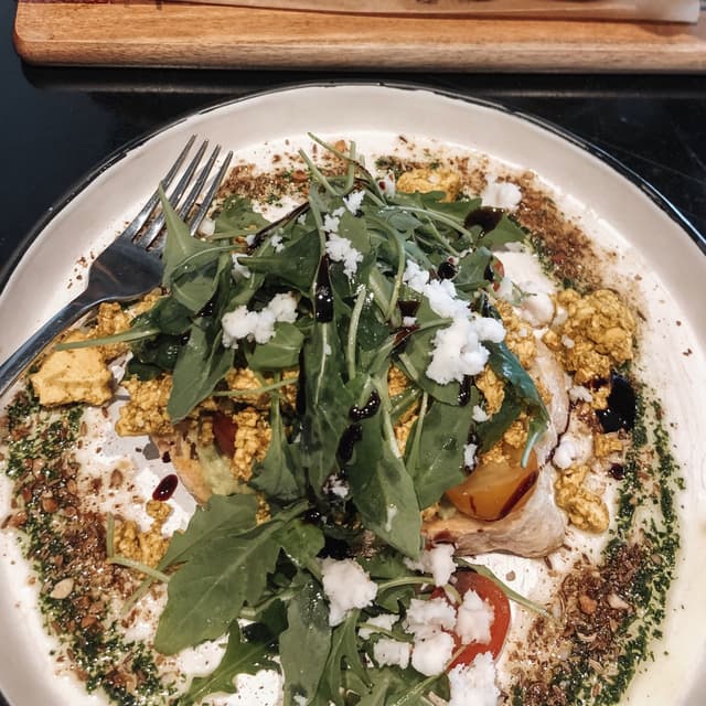 Foto do prato “Scrambled Tofu”
