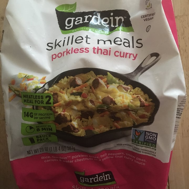 photo of Gardein Skillet Meals Porkless Thai Curry shared by @cadelovesanimals14 on  31 Aug 2020 - review