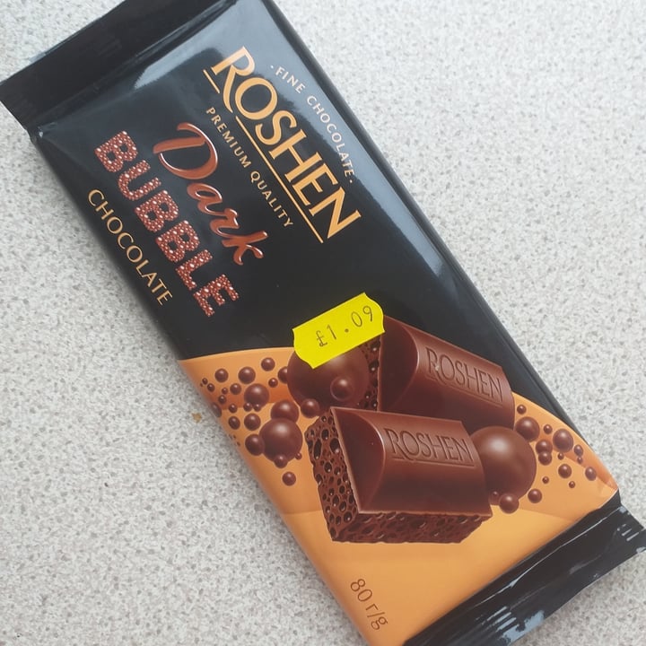 photo of Roshen Dark Bubble Chocolate shared by @klavina on  17 Jun 2021 - review