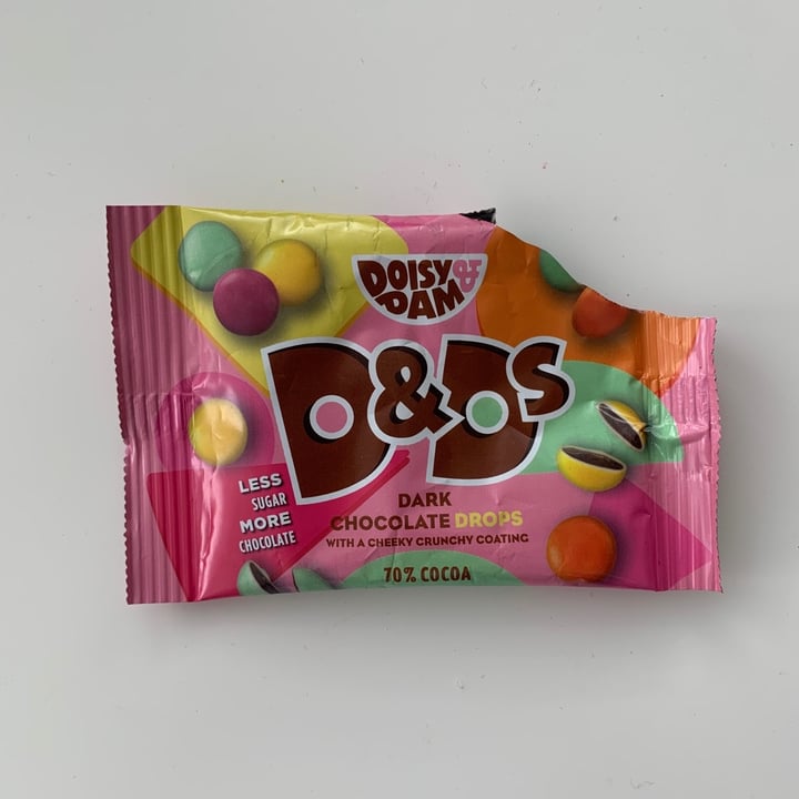 photo of Doisy & Dam Dark Chocolate Drops shared by @veganfaeriee on  29 Mar 2020 - review