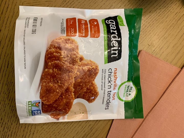 review photo of Gardein Nashville Hot Chick'n Tenders shared by @indiashanthi on 28 Mar 2020 - review