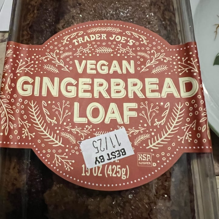 photo of Trader Joe's Vegan Gingerbread Loaf shared by @allycat38 on  21 Nov 2022 - review