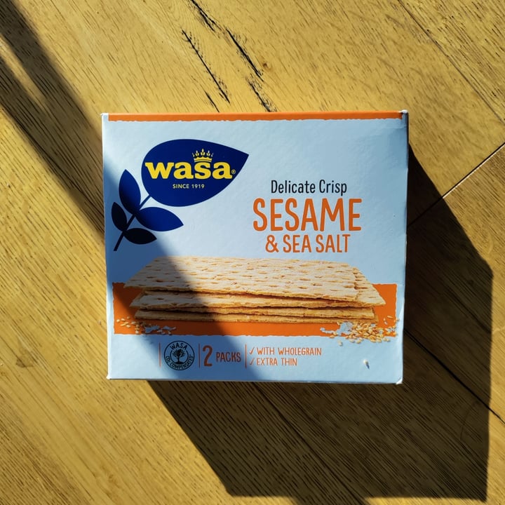 photo of Wasa Delicate crisp Sesame and sea salt shared by @gizzy84 on  22 Feb 2022 - review