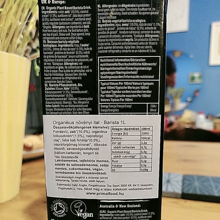 review photo of Rebel Kitchen Barista Mylk shared by @andras on 23 May 2021 - review