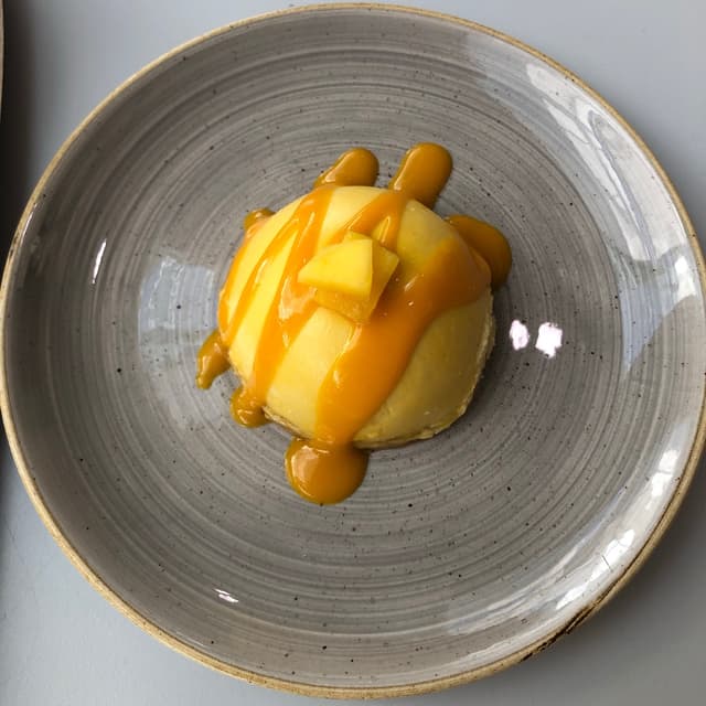 Photo of the dish “Cheesecake al cocco e mango”