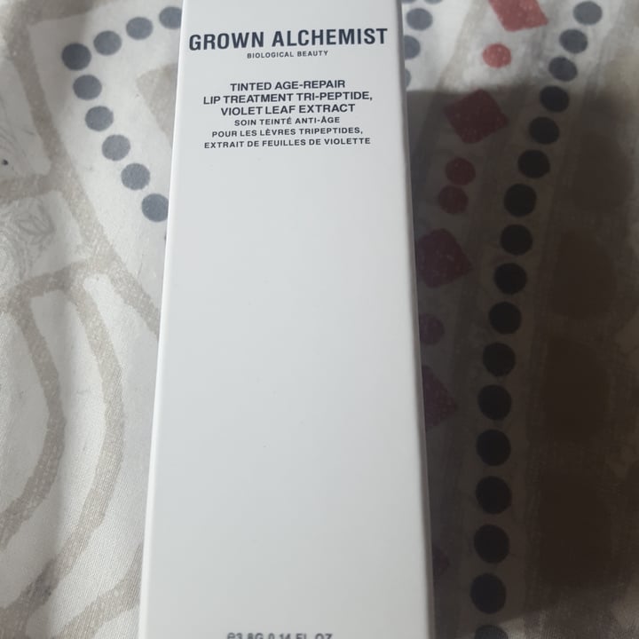 photo of Grown Alchemist Tinted age repair lip treatment tri-peptide violet leaf extract shared by @nikkicola on  15 Nov 2020 - review