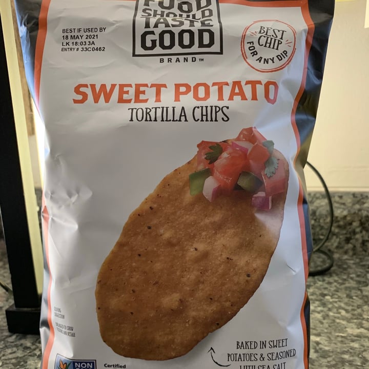 photo of Food Should Taste Good Sweet Potato tortilla chips shared by @allhess on  26 Dec 2020 - review