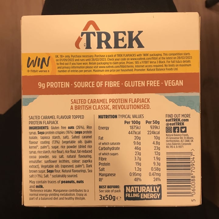photo of TREK Protein Flapjack (Salted Caramel) shared by @marianebertan on  23 Nov 2022 - review