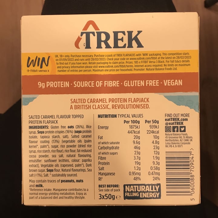 review photo of TREK Protein Flapjack (Salted Caramel) shared by @marianebertan on 23 Nov 2022 - review
