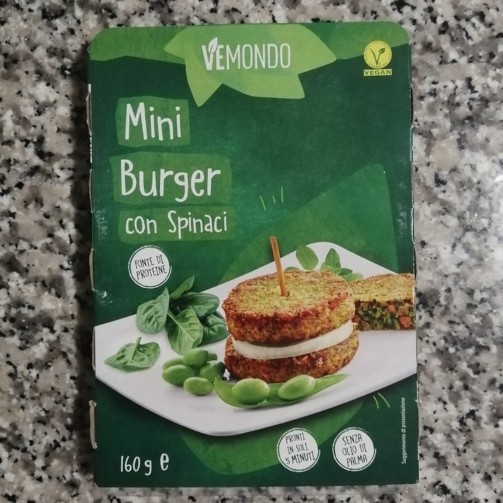photo of Vemondo  mini burger Agli Spinaci shared by @empatiaconsapevole on  02 Dec 2022 - review