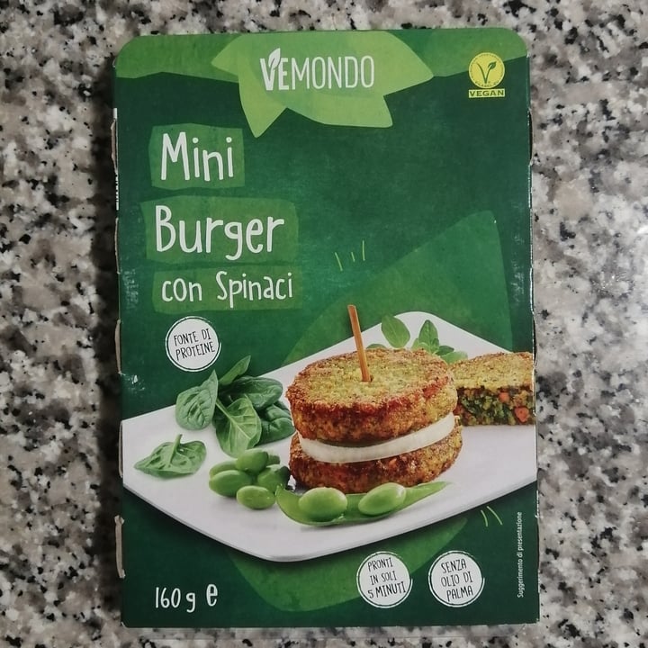 review photo of Vemondo mini burger Agli Spinaci shared by @empatiaconsapevole on 02 Dec 2022 - review