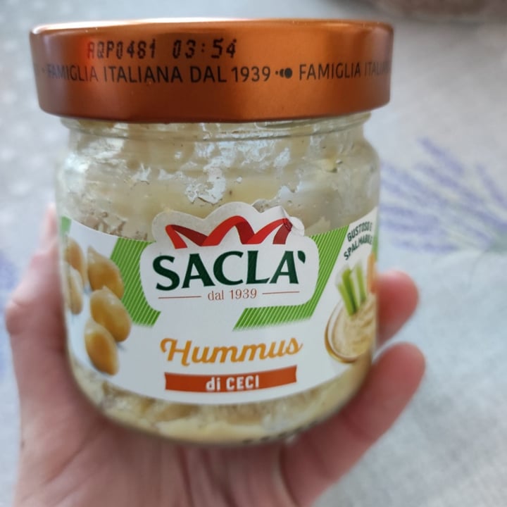 photo of Sacla Hummus di ceci - in vetro shared by @lauragigliotti on  16 Mar 2022 - review