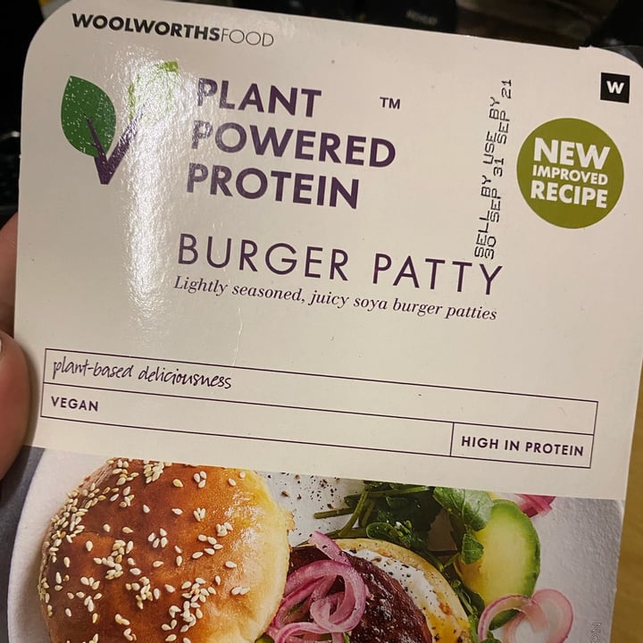 photo of Woolworths Food Plant Powered Protein Burger Patty Vegan shared by @bianca1701 on  25 Sep 2021 - review
