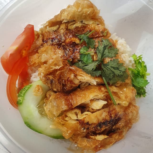 菜肴“Roasted Chicken Rice”的照片