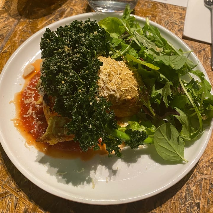 review photo of Greenhouse Canteen + Bar Chickpea crepe cannelloni shared by @eloiseb on 01 May 2021 - review