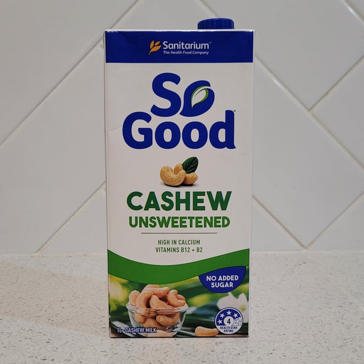 photo of Sanitarium So Good Cashew Milk Unsweetened shared by @ranelle on  05 Jul 2021 - review