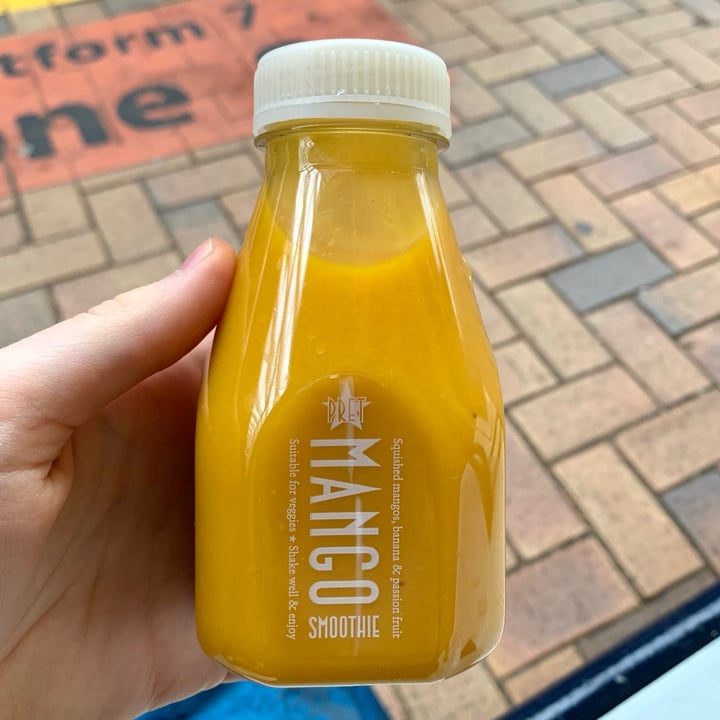 photo of Pret A Manger Mango Smoothie shared by @vegpledge on  10 Jan 2022 - review