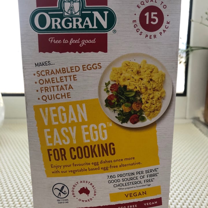 photo of Orgran Vegan Easy Egg shared by @ninarofearth on  12 Jul 2021 - review