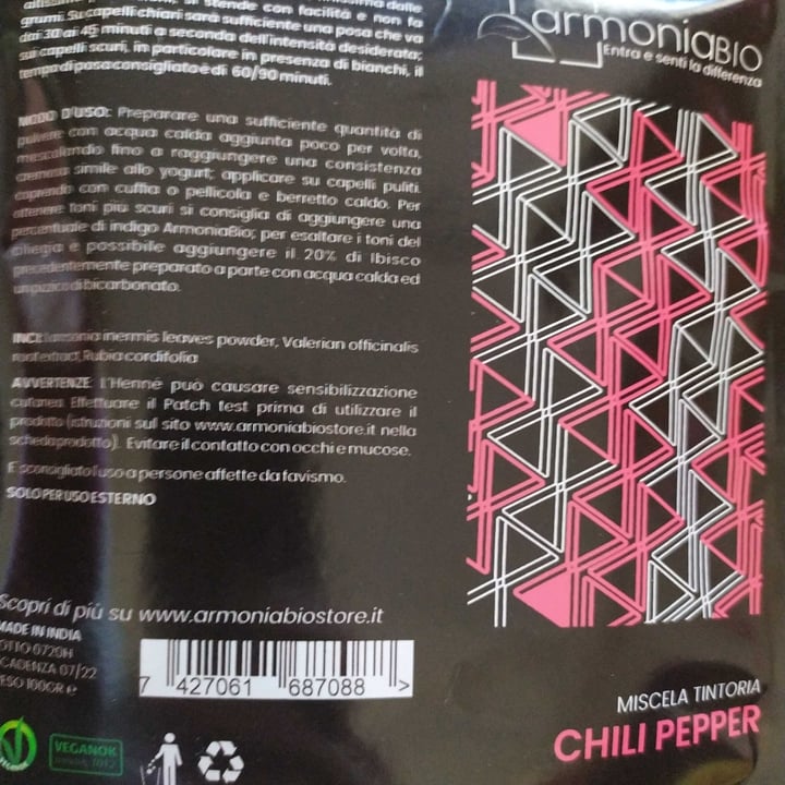 review photo of Armoniabio Miscela Tintoria Chili Pepper shared by @luciarussx on 31 Mar 2021 - review