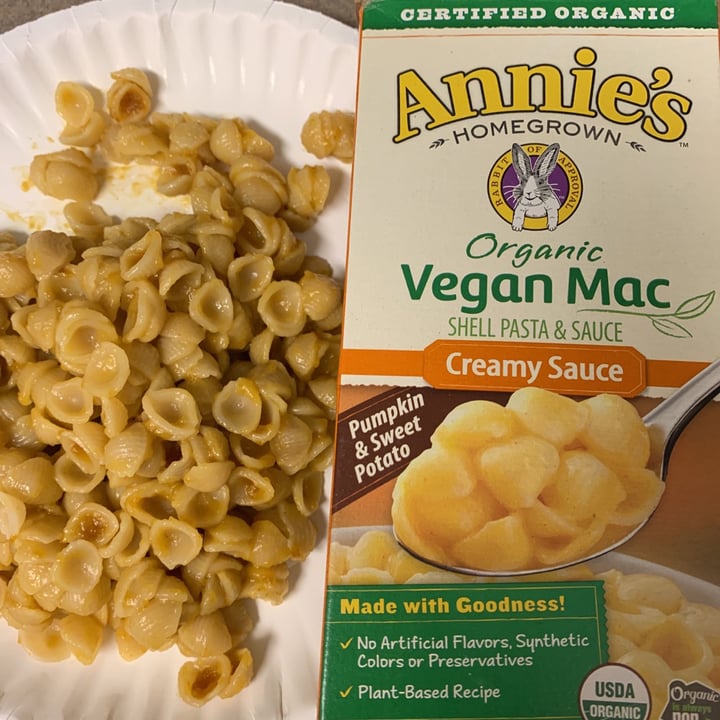 photo of Annie’s Organic Vegan Mac Cheddar Flavor shared by @cathygodfrey on  09 Jun 2019 - review