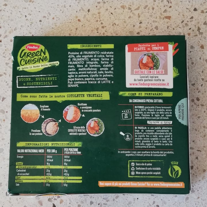 review photo of Findus Cotolette Vegetali shared by @dennibod on 19 Sep 2022 - review