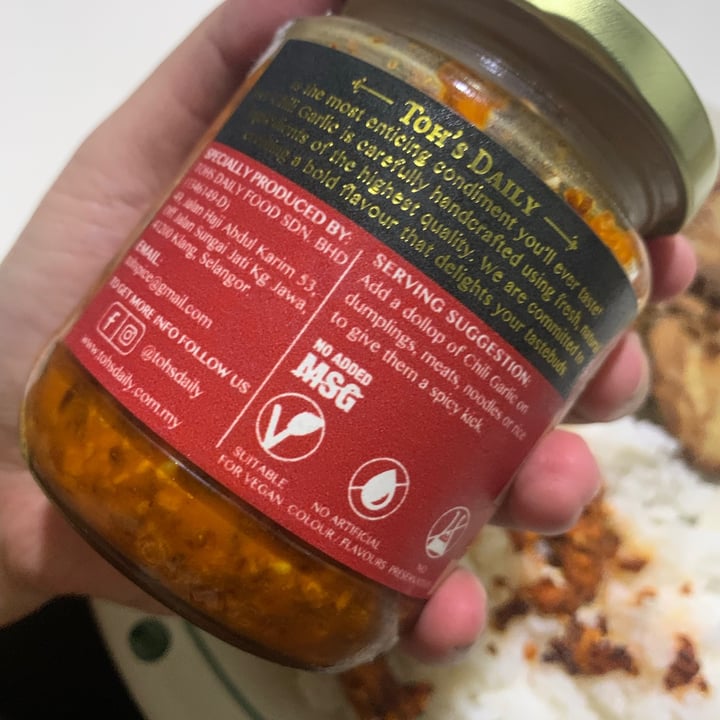 photo of Toh's Daily Chili Garlic Extra Spicy shared by @arianaventi93 on  02 Sep 2021 - review