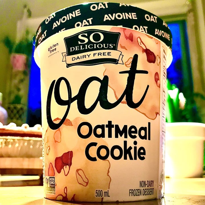 photo of So Delicious Dairy Free Oatmilk Oatmeal Cookie Ice Cream shared by @hajojo on  15 Apr 2021 - review