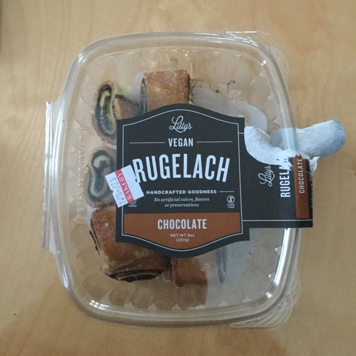 photo of Lilly's Baking Co Chocolate Rugelach shared by @janetisvegan on  23 Jan 2021 - review