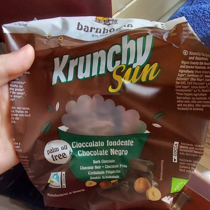 review photo of Barnhouse Krunchy Sun Cioccolato Fondente Nero shared by @opheliatheopheliac on 02 Apr 2022 - review
