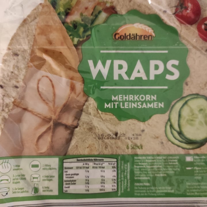 photo of Goldähren Wraps Mehrkorn Mit Leinsamen shared by @beka on  18 Feb 2022 - review