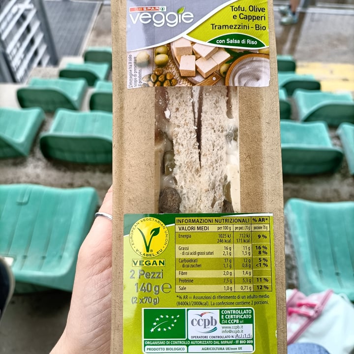 review photo of Despar Veggie Tramezzino tofu olive e capperi shared by @skimo80 on 11 Jun 2022 - review