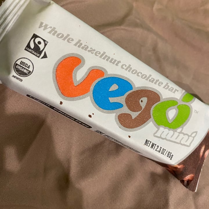 photo of BESTIES Vegan Paradise Vego Whole Hazelnut chocolate bar mini shared by @naomiyokoda on  11 Feb 2022 - review