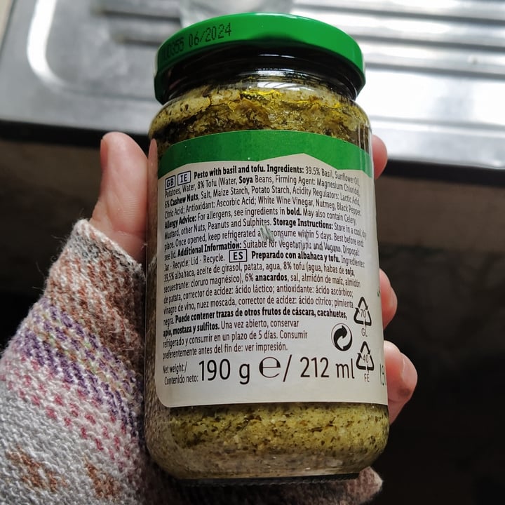 review photo of Vemondo Pesto Vegan al Basilico con Tofu shared by @magara on 30 Jul 2021 - review