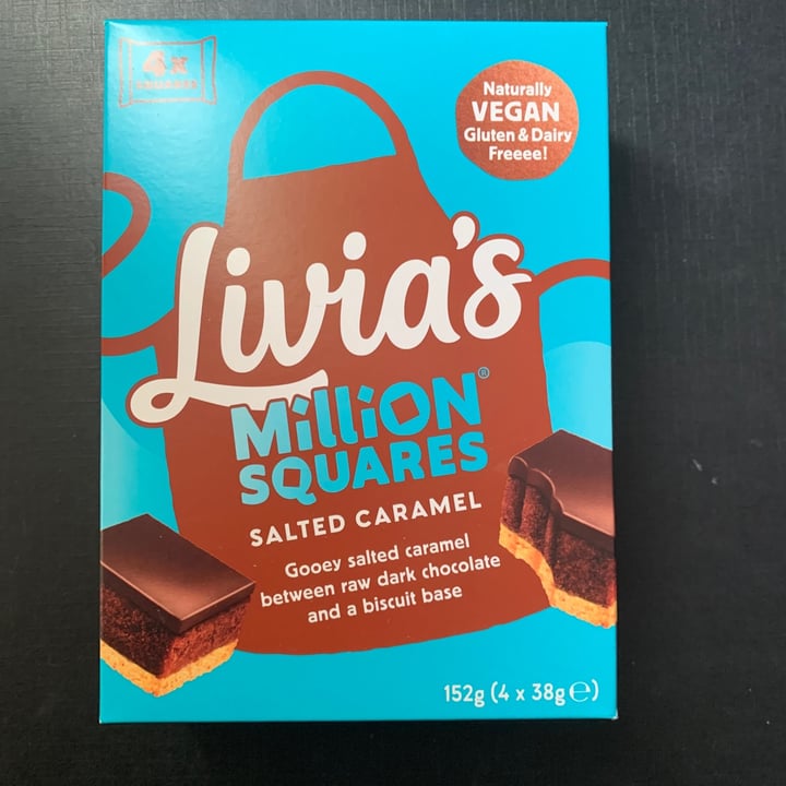 photo of Livia's Million Squares Salted Caramel shared by @frogusvegan on  02 Mar 2021 - review