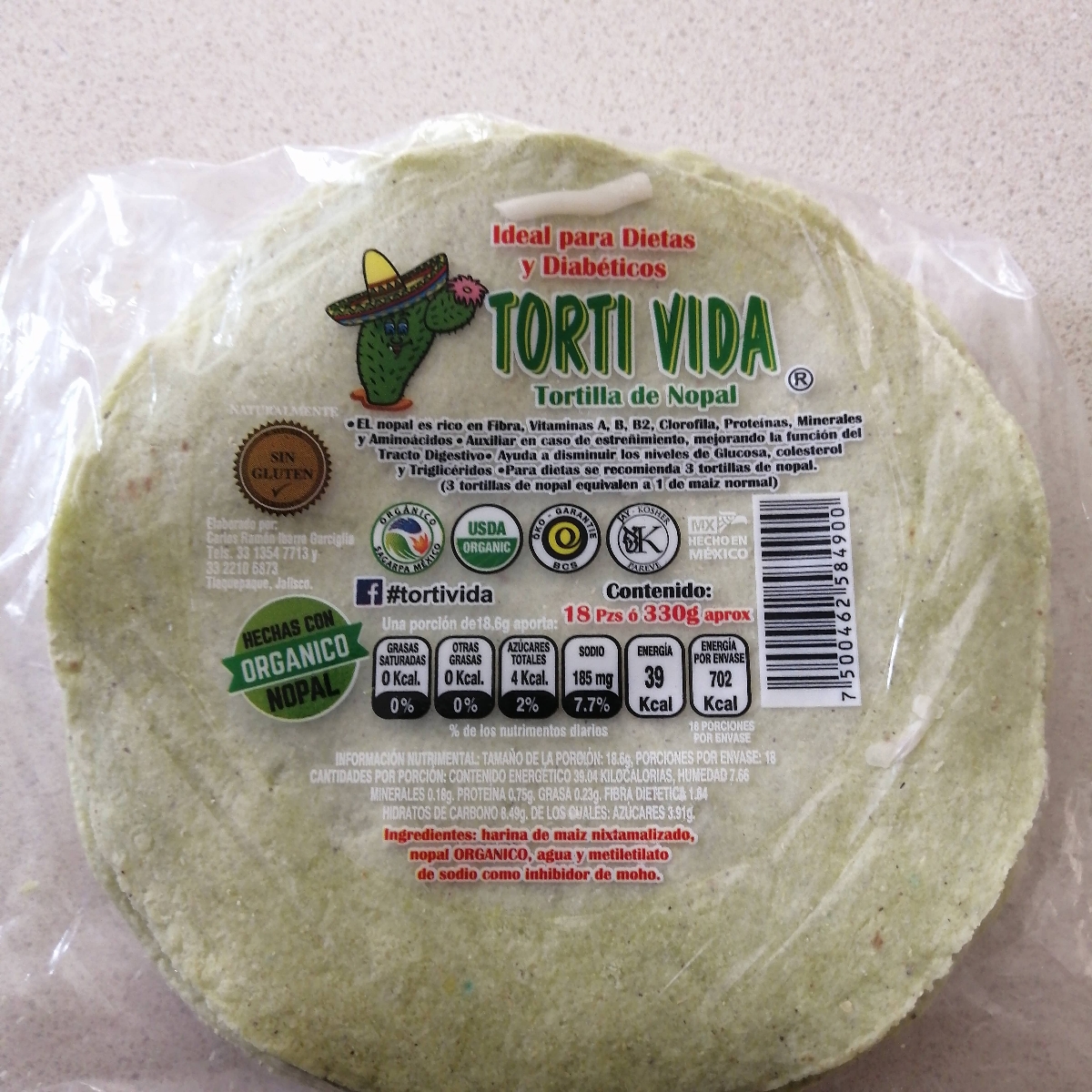 Torti vida Tortilla de nopal Reviews abillion