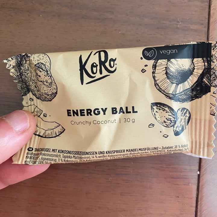 photo of Koro energy ball crunchy coconut shared by @antonella-boracchia on  06 Dec 2022 - review