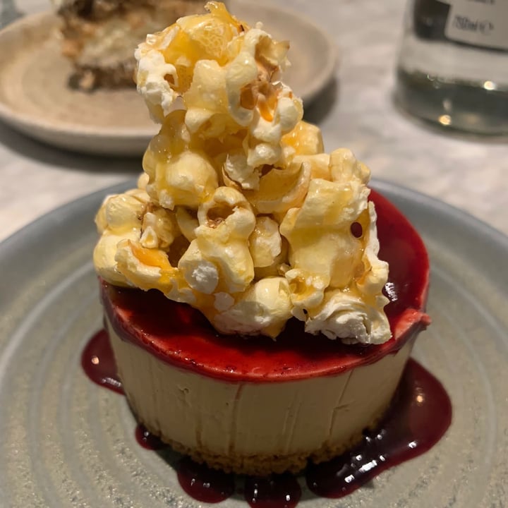 photo of Mildreds Covent Garden Caramel Cheesecake with Berry Coulis and Caramel Popcorn shared by @elisabetta76 on  25 Oct 2022 - review