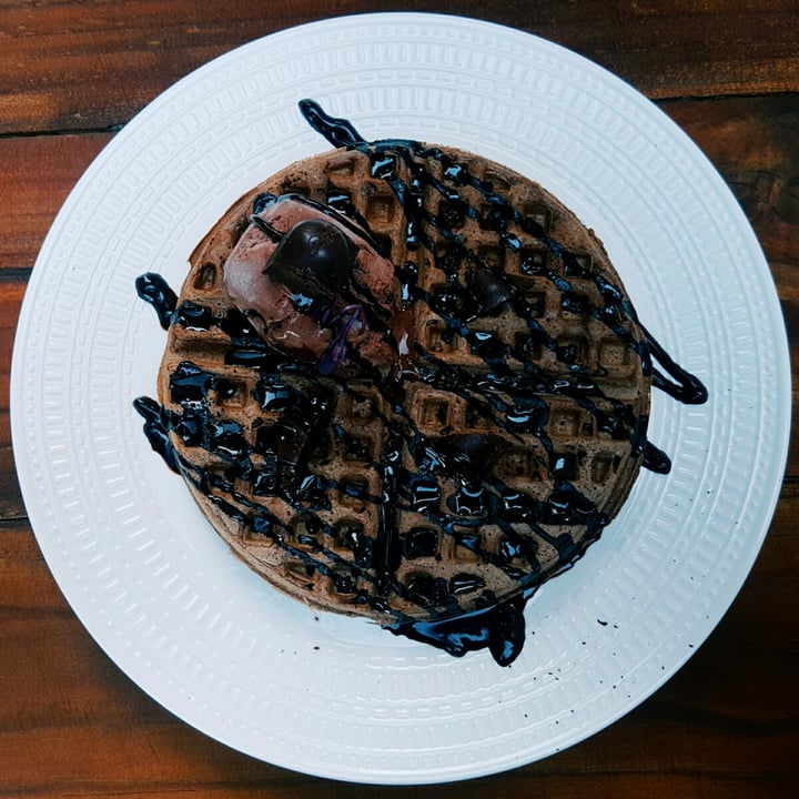 photo of The Vegan Chef Umhlanga Decadent chocolate waffle shared by @greenbeang on  20 May 2021 - review