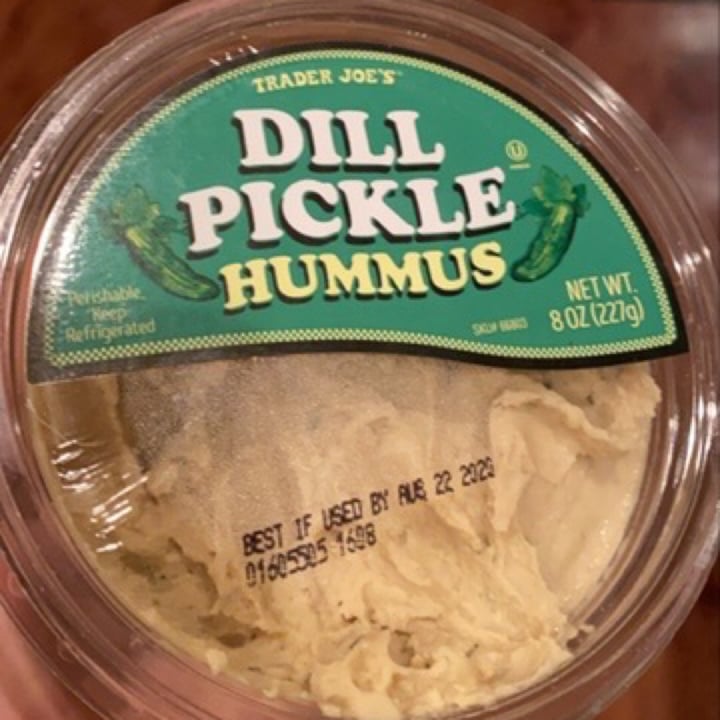 photo of Trader Joe's Dill Pickle Hummus shared by @veganzzz on  21 Jul 2020 - review